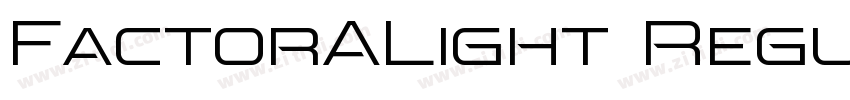 FactorALight Regular字体转换